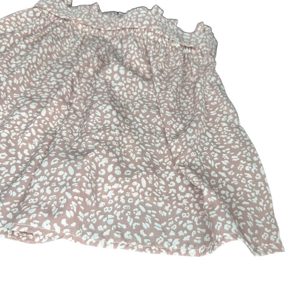 Shein Print Dress Shorts With Tie Lightweight Mauve Color - Picture 13 of 16